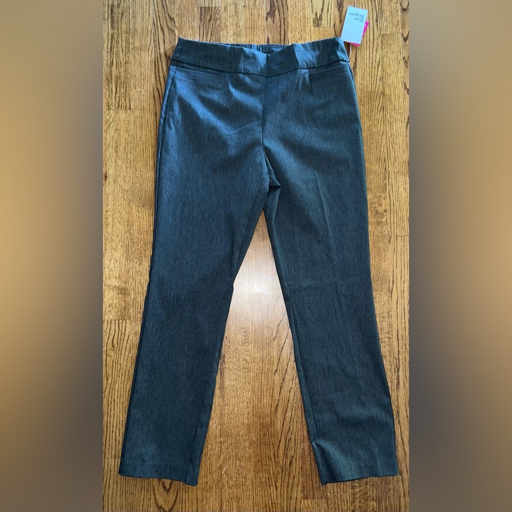 Kim rogers millennium pants tummy panel heather gray size 14a